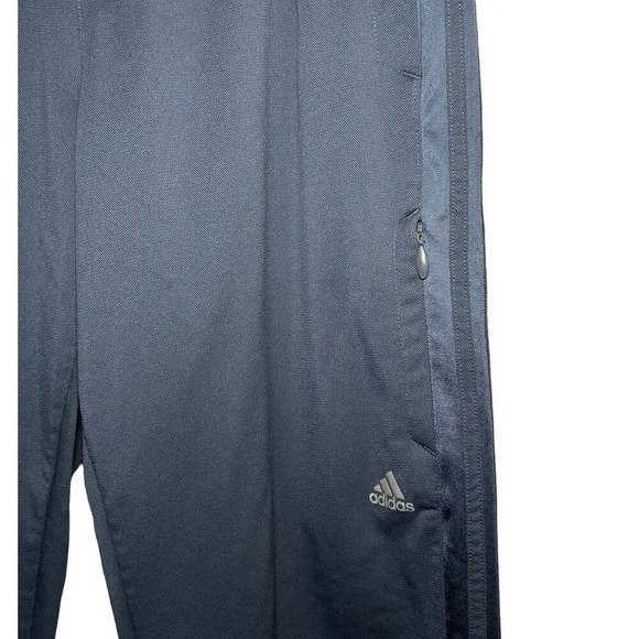 Adidas Men’s Track Pants Activewear Zip Pockets Gray Size Large - Picture 5 of 7